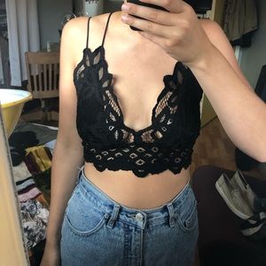 Free people lace crop top